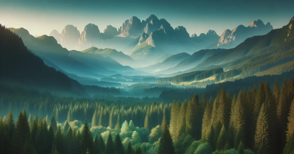 Faszinierende Naturlandschaft für ein Leben in der Natur mit Ruhe und Freiheit