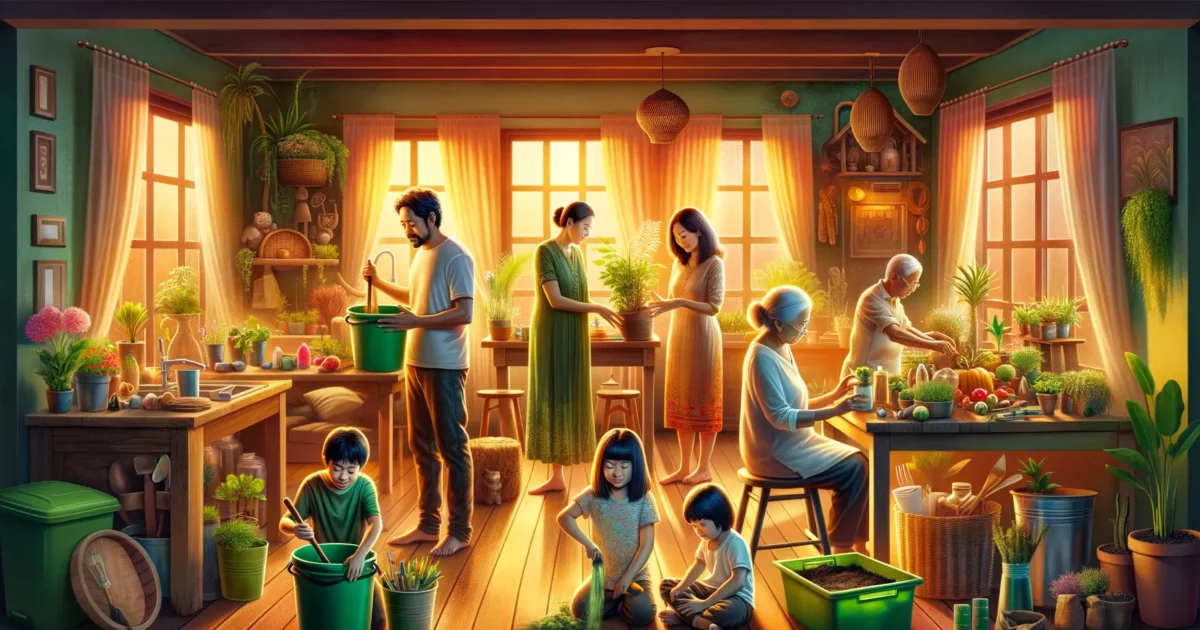 Nachhaltig im Alltag umweltbewusst leben Familie umweltfreundlich Ressourcen schonen