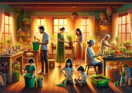 Nachhaltig im Alltag umweltbewusst leben Familie umweltfreundlich Ressourcen schonen