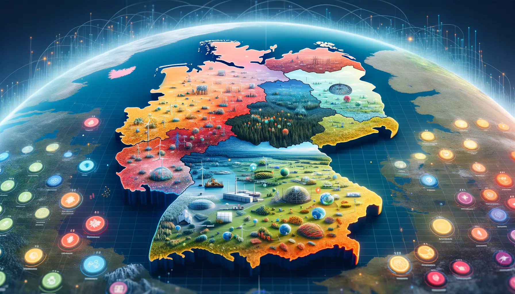 Natur und Umwelt interaktive Karte regionaler Umweltprojekte Deutschland