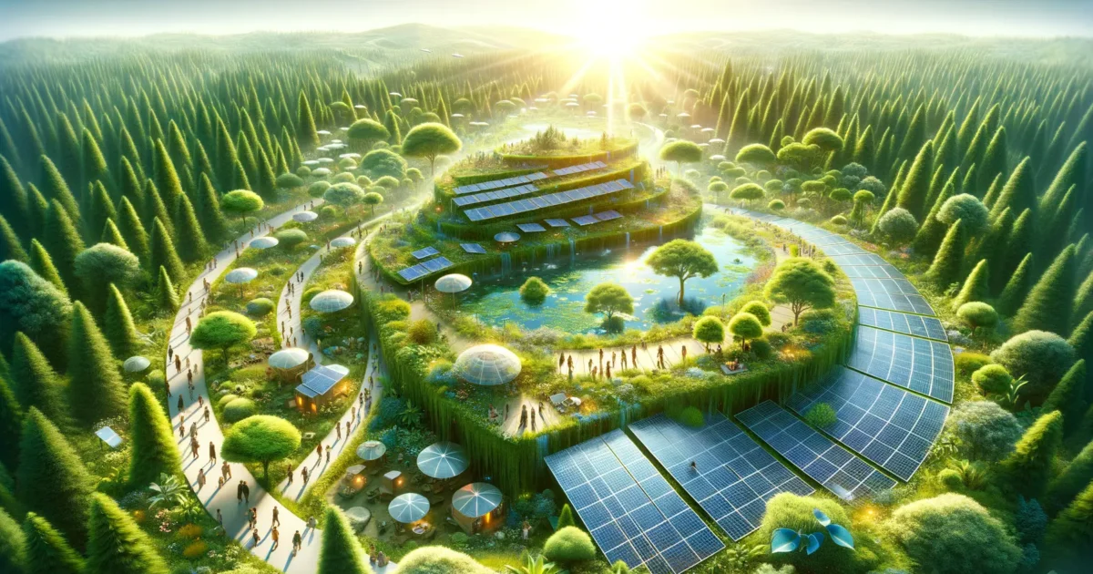 Umweltbewusster leben im nachhaltigen Alltag mit grüner Natur und Solarenergie 2026