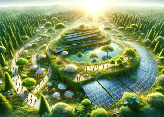 Umweltbewusster leben im nachhaltigen Alltag mit grüner Natur und Solarenergie 2026